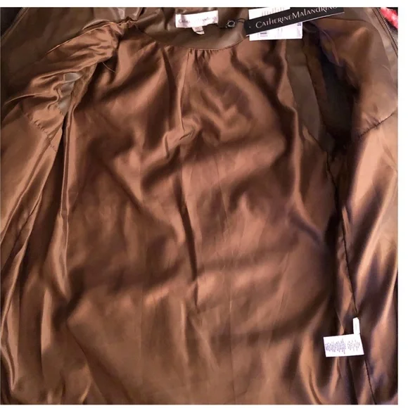 Catherine Malandrino brown faux fur vest features - Picture 10 of 14